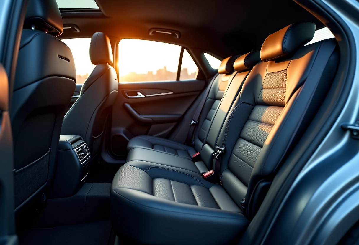 Sièges arrière spacieux et éclairés de la Peugeot 408